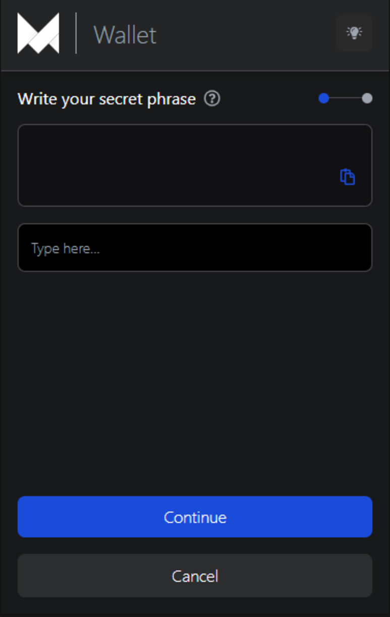 maiar-defi-example-import-wallet